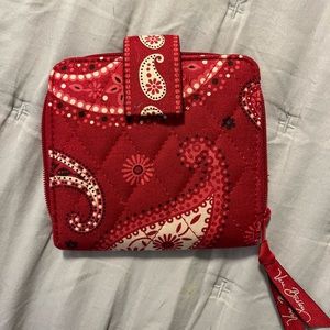 Vera Bradley Red Paisley Wallet